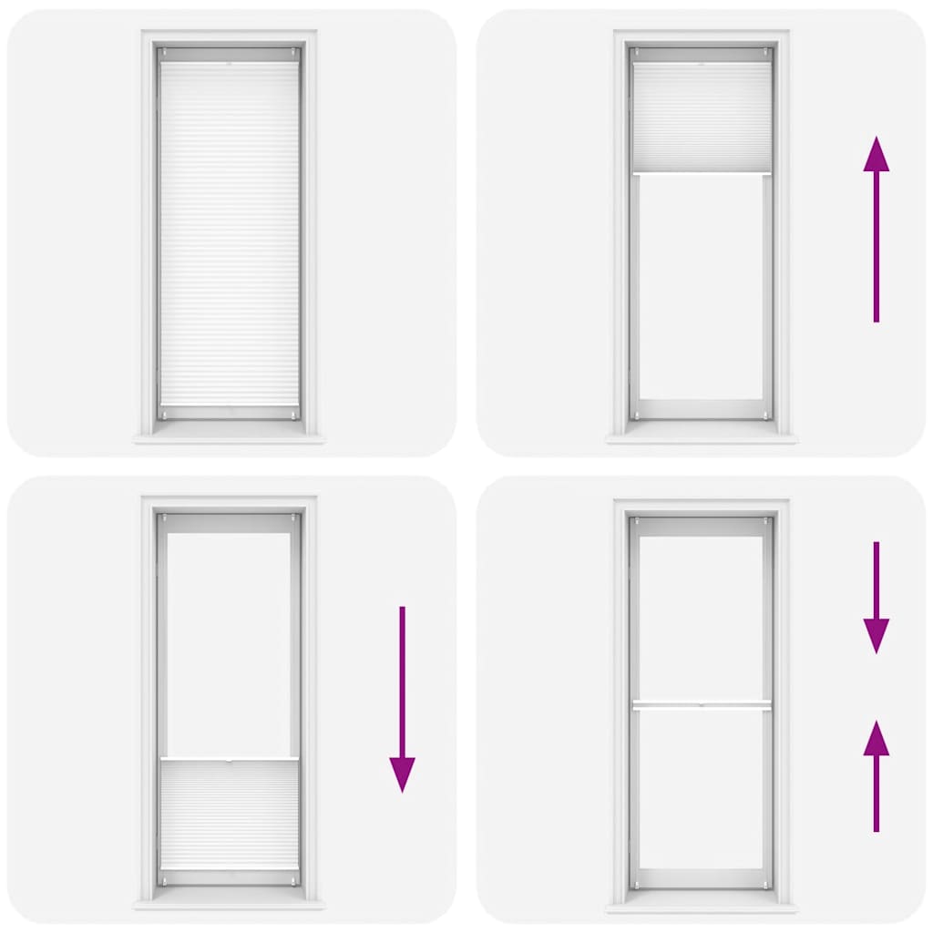 Πλισέ στόρι σκίασης 90x200cm Λευκό - PAKOBAZAAR