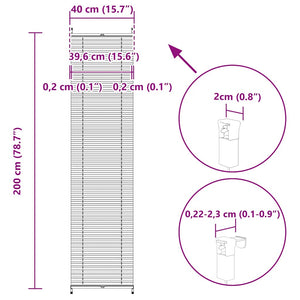 Σύστημα Σκίασης Πλισέ Κρεμ 40 x 200 εκ. - Pakobazaar