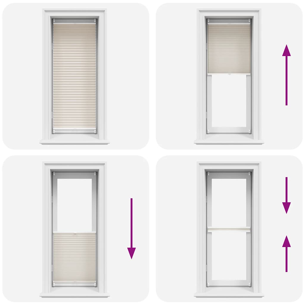 Πλισέ ρόλερ σκίασης 60x100cm Κρεμ - PAKOBAZAAR