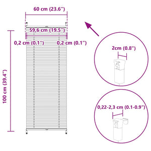 Πλισέ ρόλερ σκίασης 60x100cm Κρεμ - PAKOBAZAAR