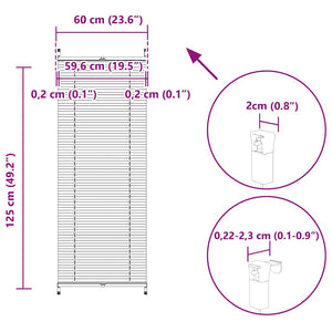 Σύστημα Σκίασης Πλισέ Κρεμ 60 x 125 εκ. - PAKOBAZAAR