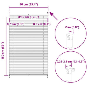 Πλισέ ρόλερ σκίασης 90x150cm Κρεμ - PAKOBAZAAR
