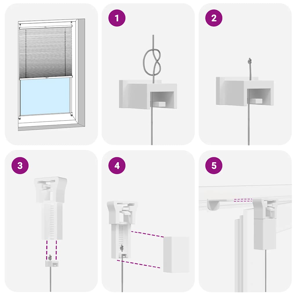 Πλισέ ρόλερ σκίασης 110x100cm Κρεμ - PAKOBAZAAR