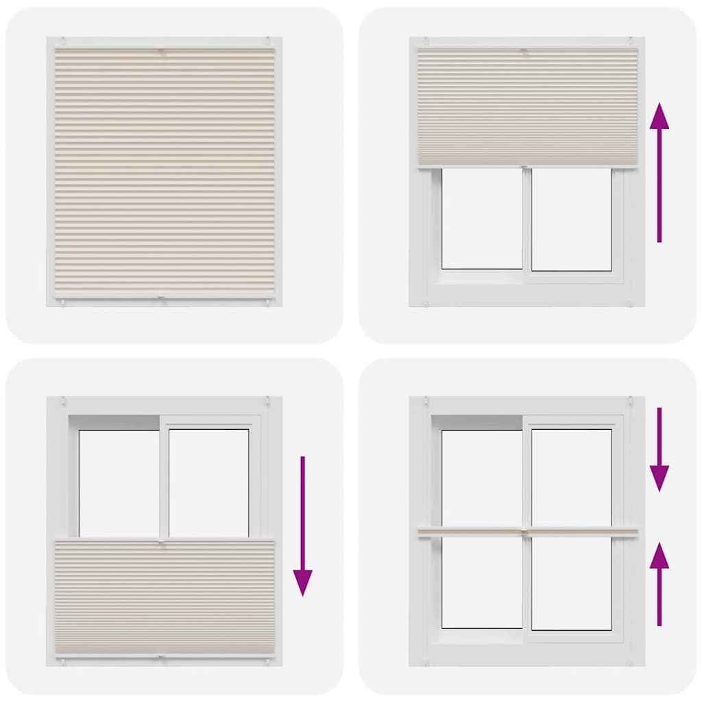Πλισέ ρόλερ σκίασης 110x100cm Κρεμ - PAKOBAZAAR