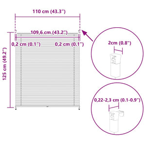 Πλισέ ρόλερ σκίασης 110x125cm Κρεμ - Pakobazaar