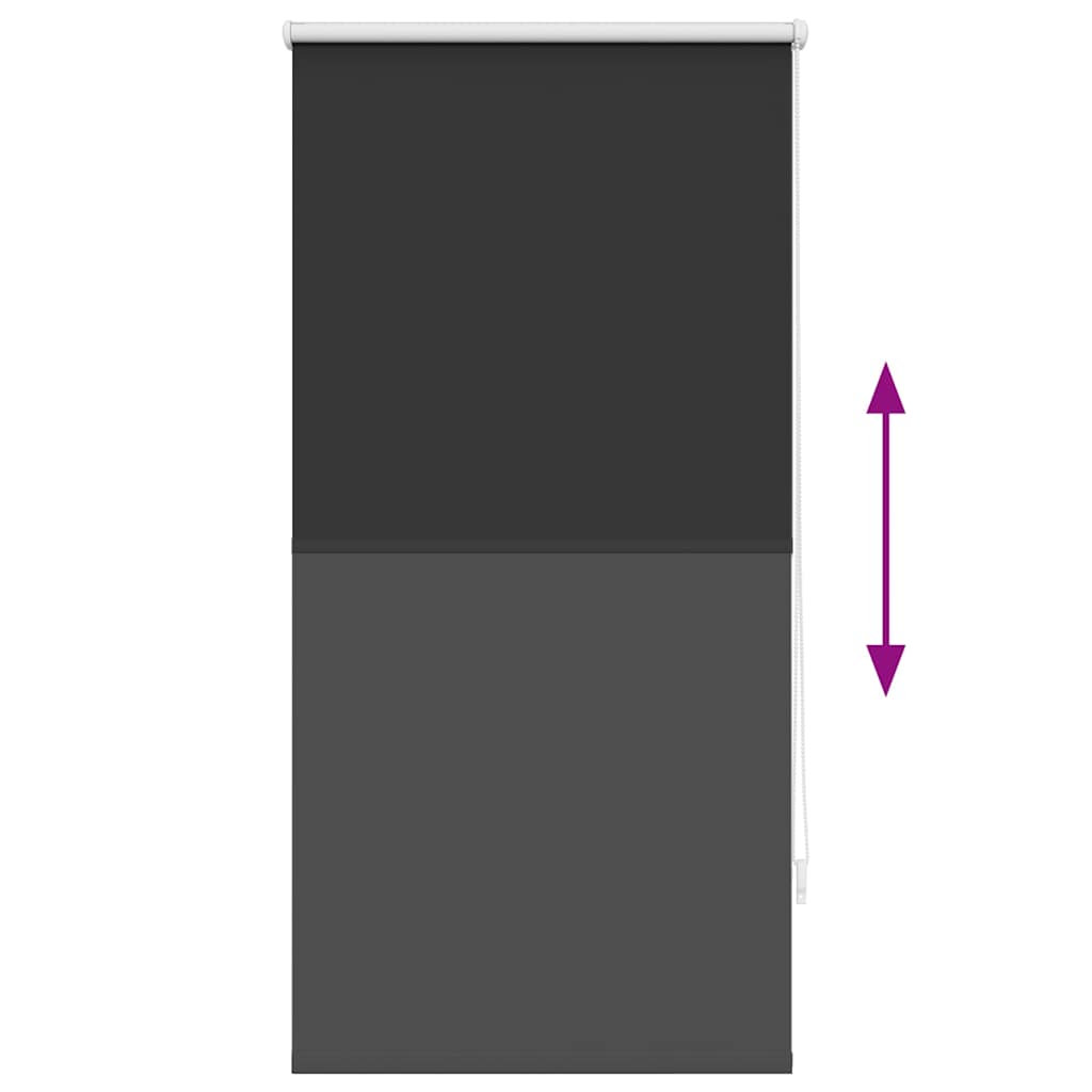Στόρι Ρόλερ Συσκότισης 64,4 x 120 εκ. Πλάτος Υφάσματος 60 εκ. Μαύρο - PAKOBAZAAR
