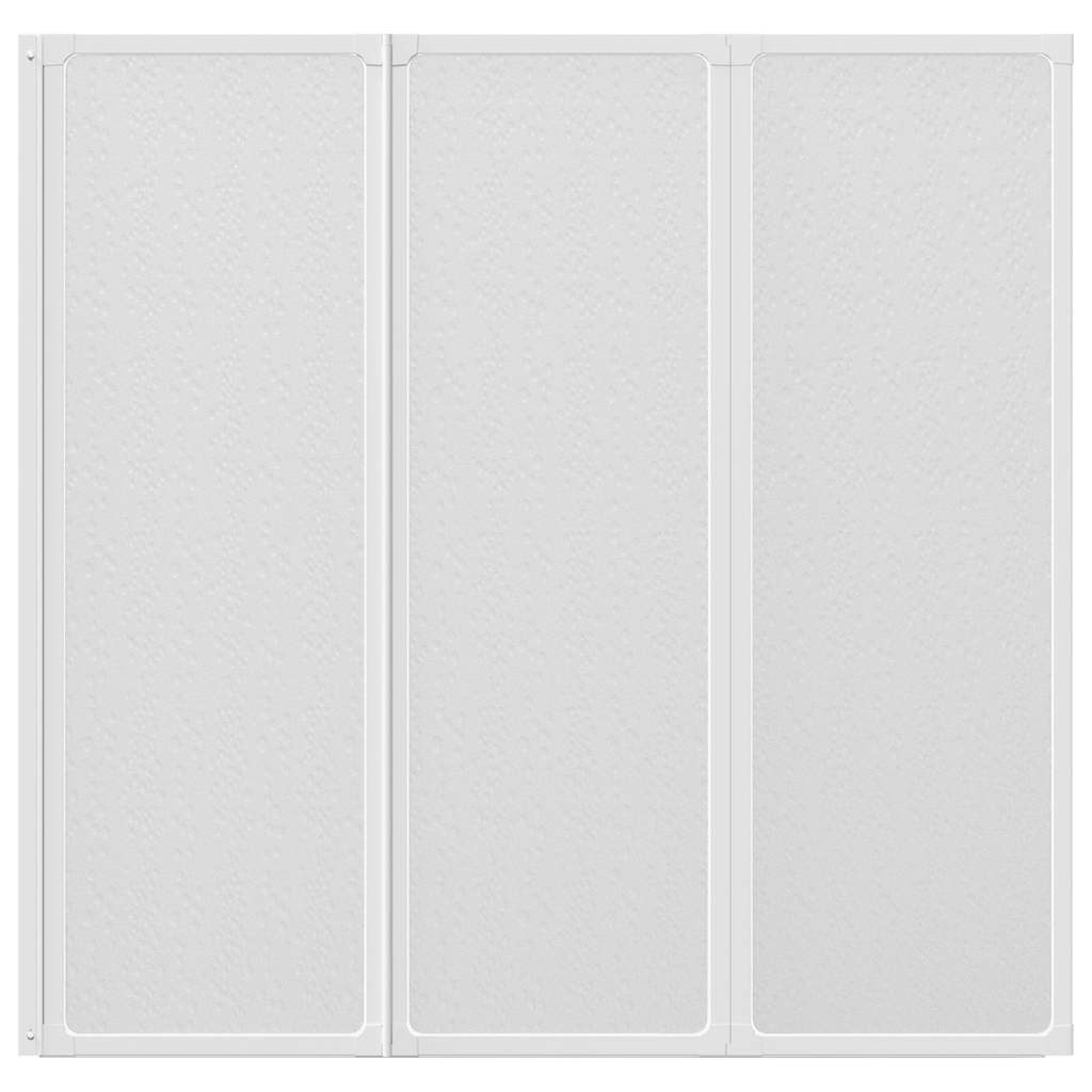 Πτυσσόμενο Διαχωριστικό Μπανιέρας 141 x 132 cm 3 Πάνελ - PAKOBAZAAR