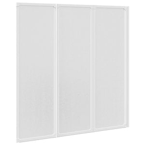 Πτυσσόμενο Διαχωριστικό Μπανιέρας 141 x 132 cm 3 Πάνελ - PAKOBAZAAR
