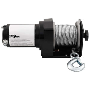Ηλεκτρικό Βαρούλκο 12V 1360κ. με Κύλινδρο Ευθυγράμμισης Συρματόσχοινου - PAKOBAZAAR
