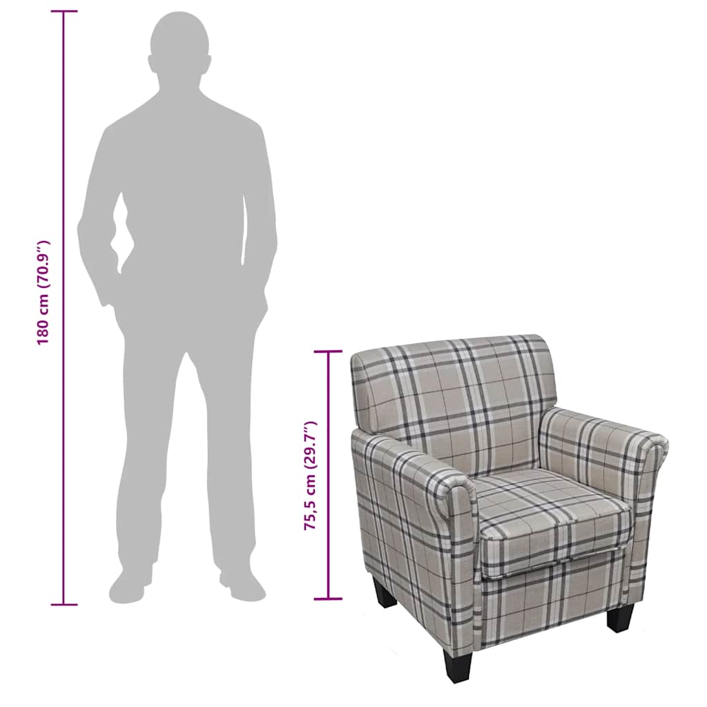 Πολυθρόνα με Μαξιλάρι Κρεμ Υφασμάτινη - PAKOBAZAAR