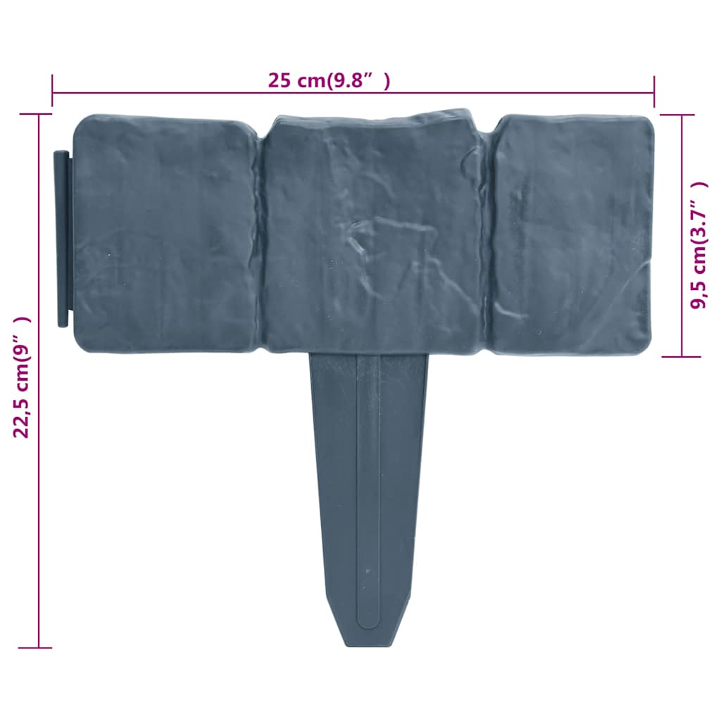 Περίφραξη για Βραχόκηπο 41 Τεμ. Σχέδιο Πέτρας 10 μ. Πλαστική