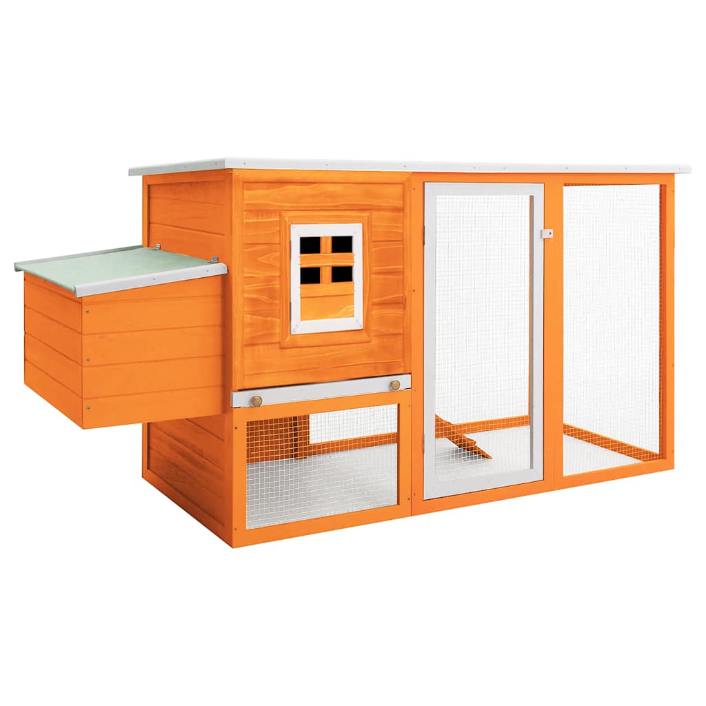 Κοτέτσι Εξωτερικού Χώρου με 1 Σημείο Συλλογής Αυγών Ξύλινο - PAKOBAZAAR