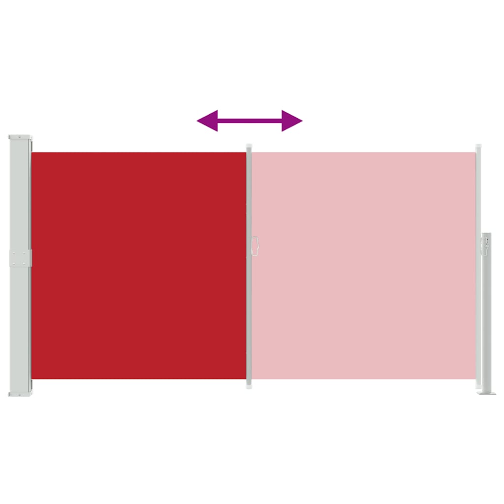 Σκίαστρο Βεράντας Πλαϊνό Συρόμενο Κόκκινο 160 x 300 εκ.