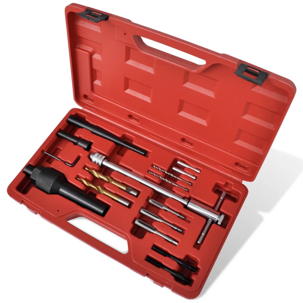 Σετ Εξολκέα για Μπουζί Πυράκτωσης / Επισκευή Σπειρωμάτων 16 τεμ. - Pakobazaar