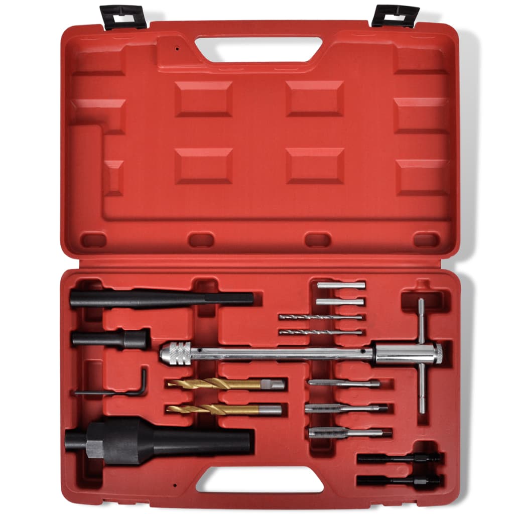 Σετ Εξολκέα για Μπουζί Πυράκτωσης / Επισκευή Σπειρωμάτων 16 τεμ. - Pakobazaar