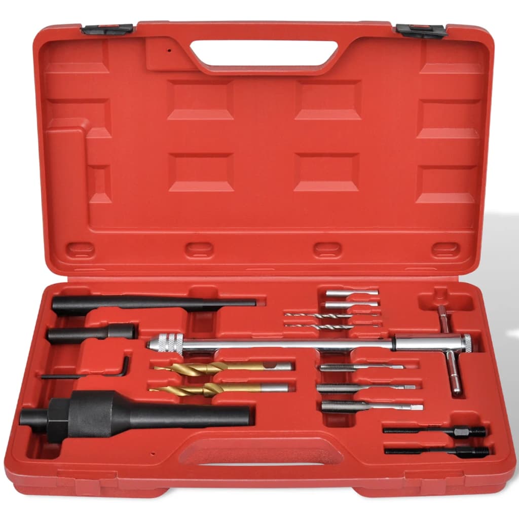 Σετ Εξολκέα για Μπουζί Πυράκτωσης / Επισκευή Σπειρωμάτων 16 τεμ. - Pakobazaar