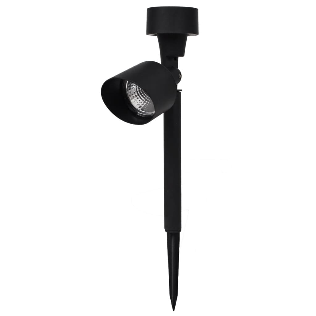 Outdoor Φωτιστικό Ηλιακό LED με Σποτάκια 12 Τεμ. Μαύρο - Pakobazaar