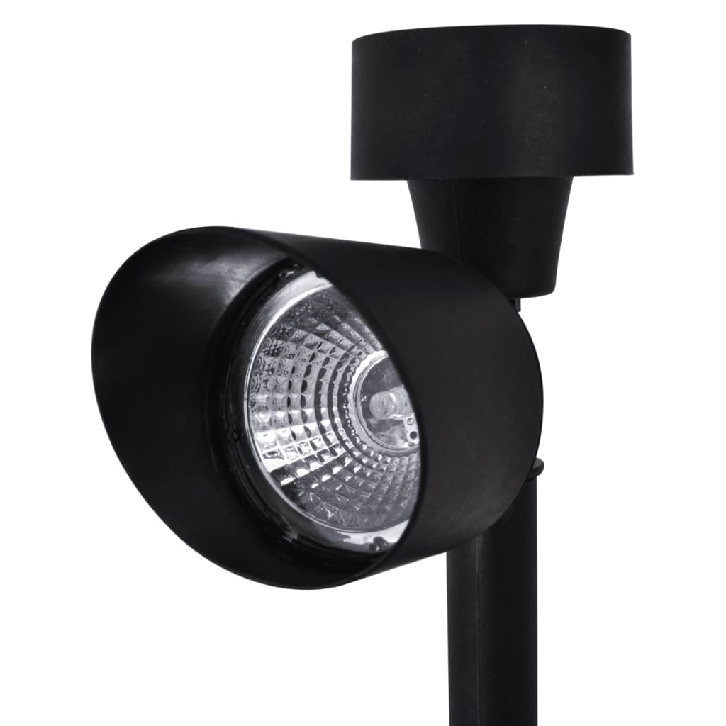 Outdoor Φωτιστικό Ηλιακό LED με Σποτάκια 12 Τεμ. Μαύρο - Pakobazaar