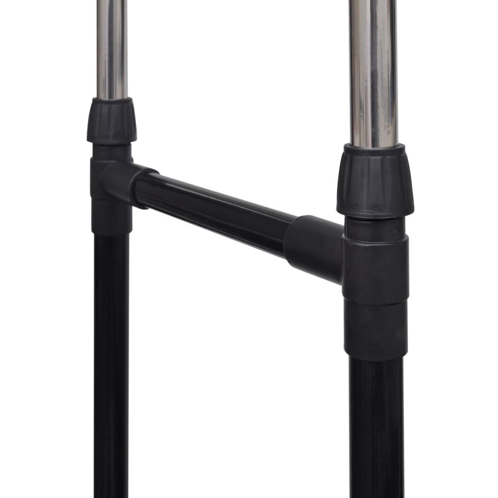 Κρεμάστρες Ρούχων Δαπέδου Διπλές 2 τεμ. Ρυθμιζόμενες - PAKOBAZAAR