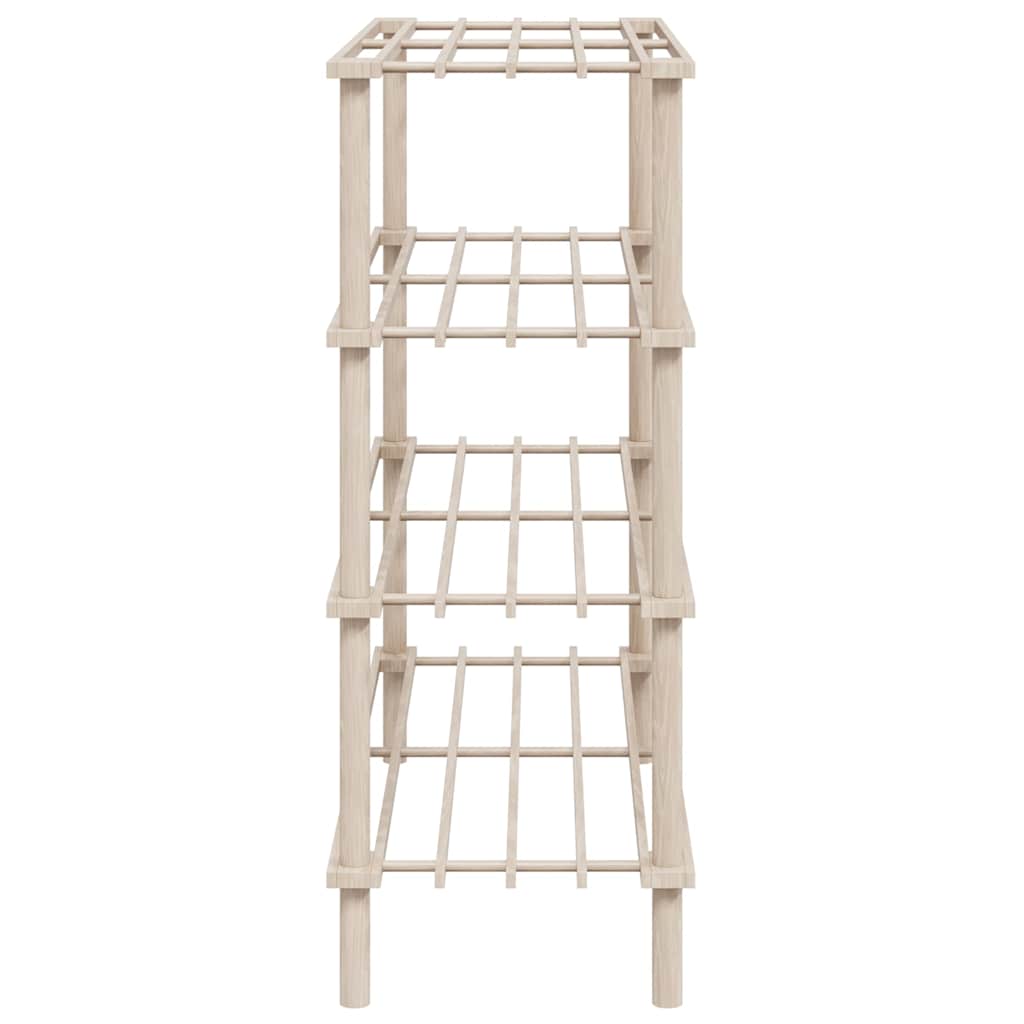 Παπουτσοθήκες με 4 Ράφια 2 τεμ. από Μασίφ Ξύλο Ευκαλύπτου - PAKOBAZAAR