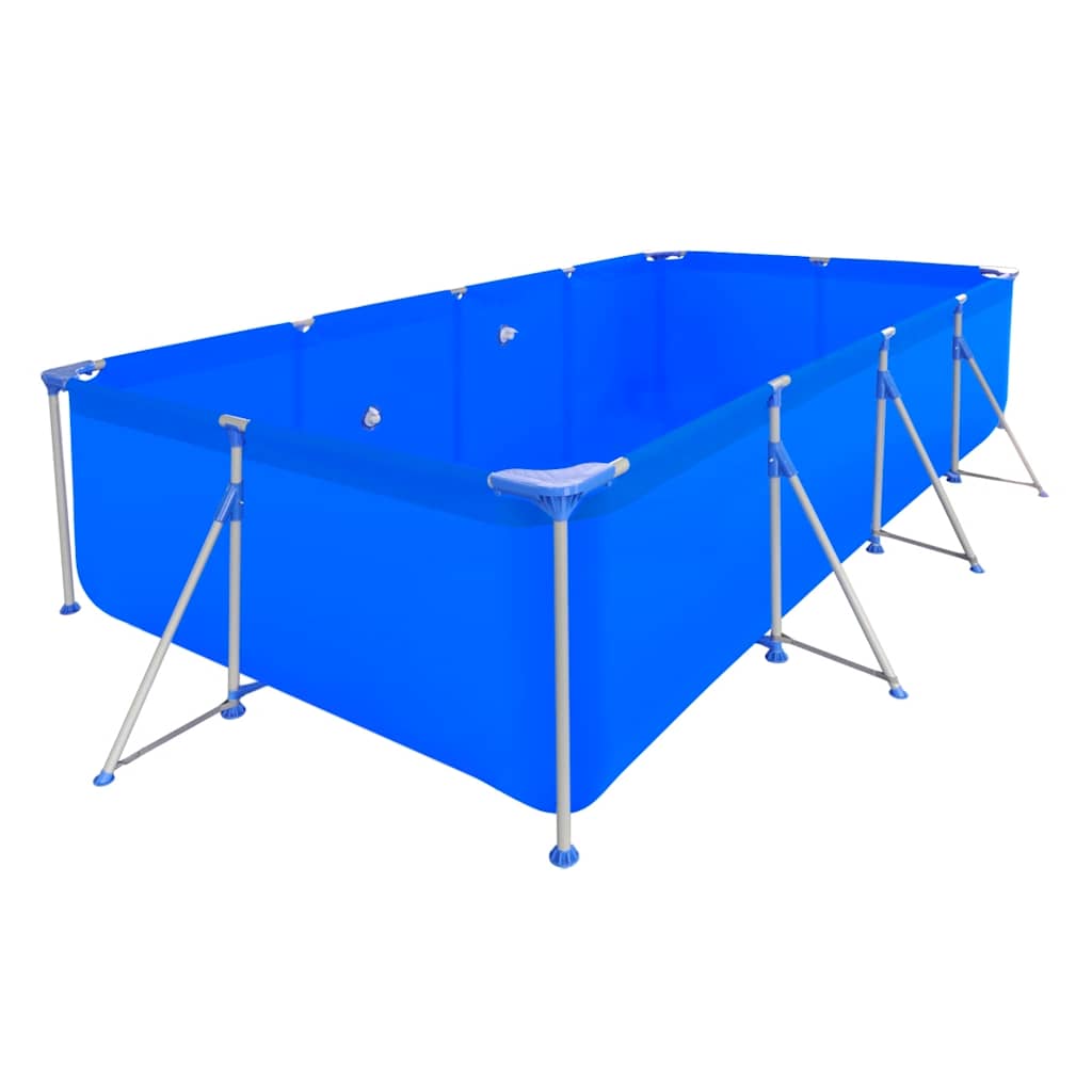 Πισίνα με Αντλία 394 x 207 x 80 εκ. Ατσάλινη - Pakobazaar