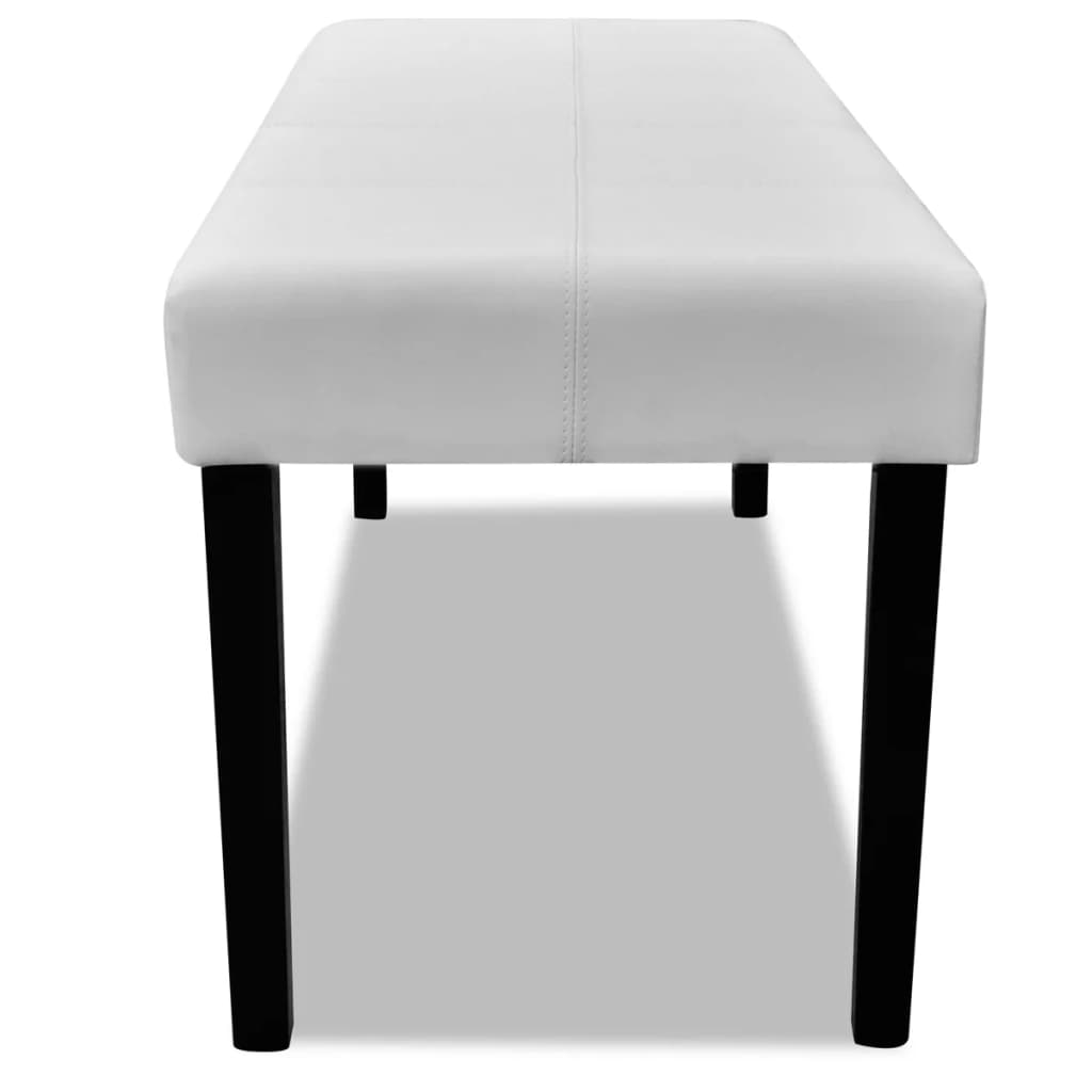 Ταμπουρέ από συνθετικό δέρμα υψηλής ποιότητας Λευκό - PAKOBAZAAR