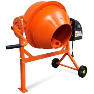 Ηλεκτρική μπετονιέρα από ατσάλι 63 L 220 W Πορτοκαλί - Pakobazaar
