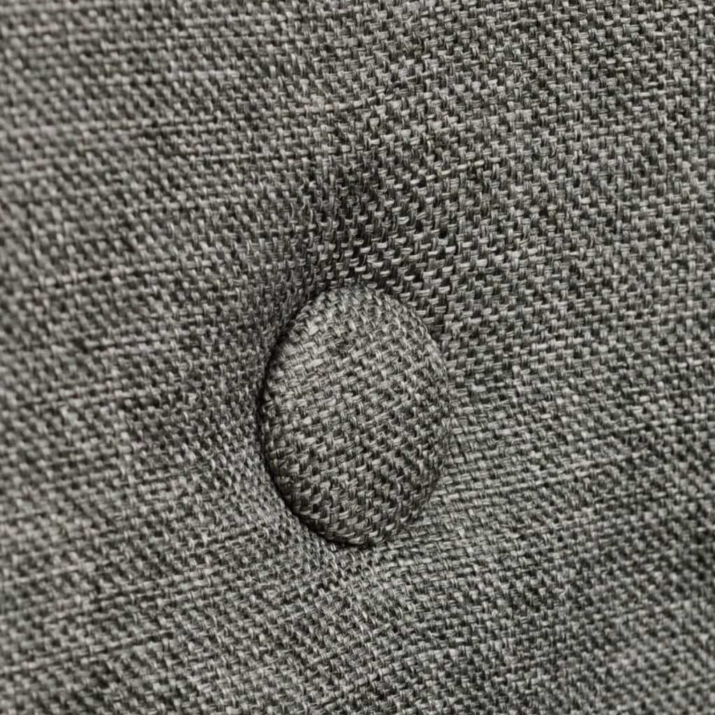 Καρέκλες Τραπεζαρίας 2 τεμ. Σκούρο Γκρι Ύφασμα/Μασίφ Ξύλο Δρυός - PAKOBAZAAR