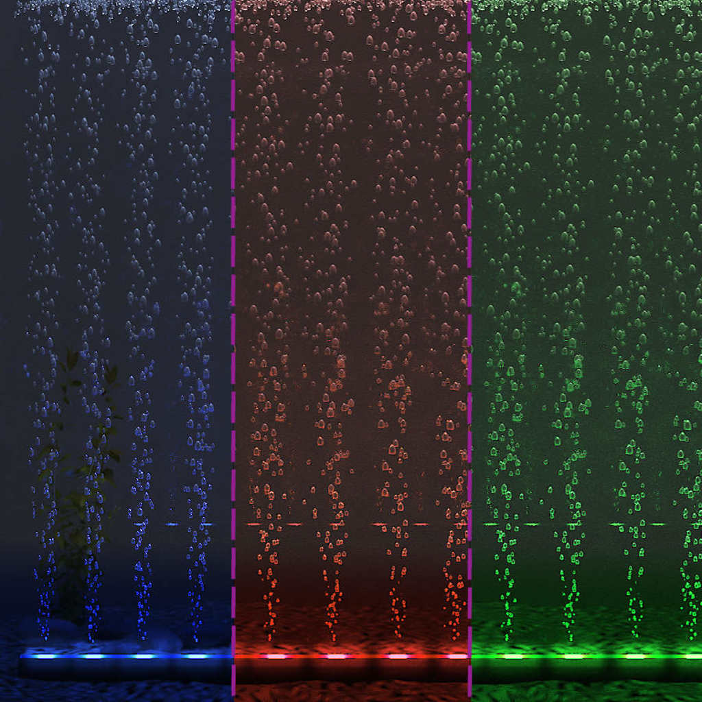 Λάμπα/Μπάρα Ενυδρείου LED RGB 56,5 εκ. με Φυσαλίδες - Pakobazaar