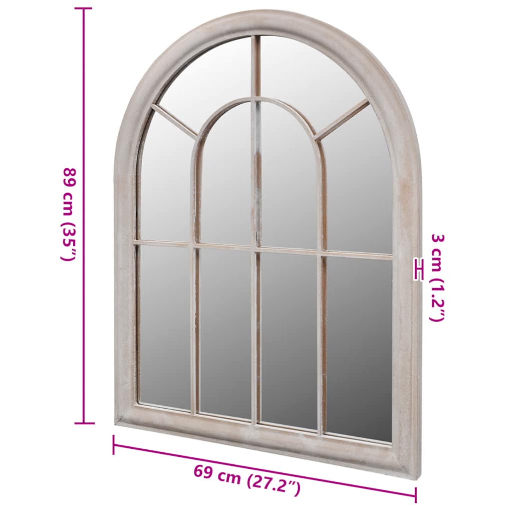 Καθρέφτης Κήπου Αψίδα 69x89 εκ. Χρήση σε Εσωτ./Εξωτ. Χώρους