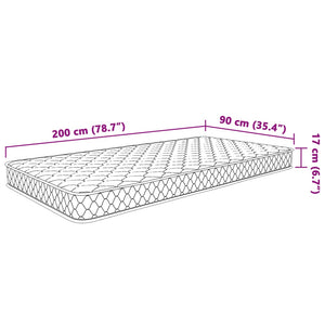 Στρώμα Αφρού Μνήμης 200 x 90 x 17 εκ. μαλακό - PAKOBAZAAR