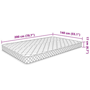 Στρώμα Αφρού Μνήμης 200 x 140 x 17 εκ. μαλακό - PAKOBAZAAR