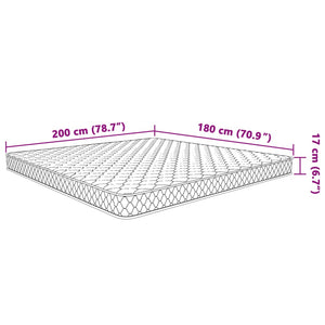 Στρώμα Αφρού Μνήμης 200 x 180 x 17 εκ. μαλακό - Pakobazaar