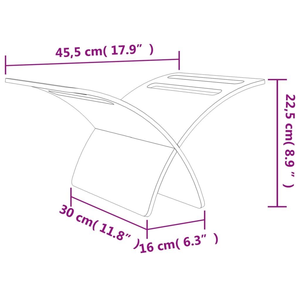 Θήκη Περιοδικών Επιδαπέδια Καφέ Ξύλινη - PAKOBAZAAR