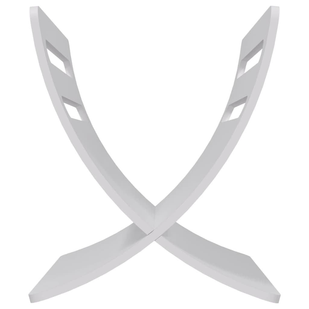 Θήκη Περιοδικών Επιδαπέδια Λευκή Ξύλινη - PAKOBAZAAR