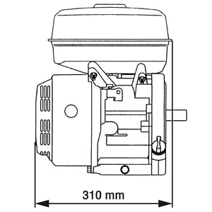 Βενζινοκινητήρας με Ηλεκτρική Εκκίνηση 15 HP 11 kW Μαύρος - PAKOBAZAAR