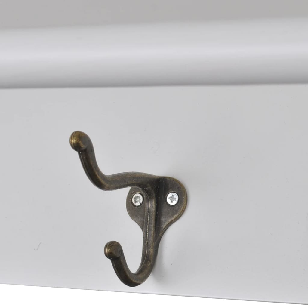 Ντουλάπι Κουζίνας Επιτοίχιο Λευκό Ξύλινο με Γυάλινη Πόρτα - PAKOBAZAAR