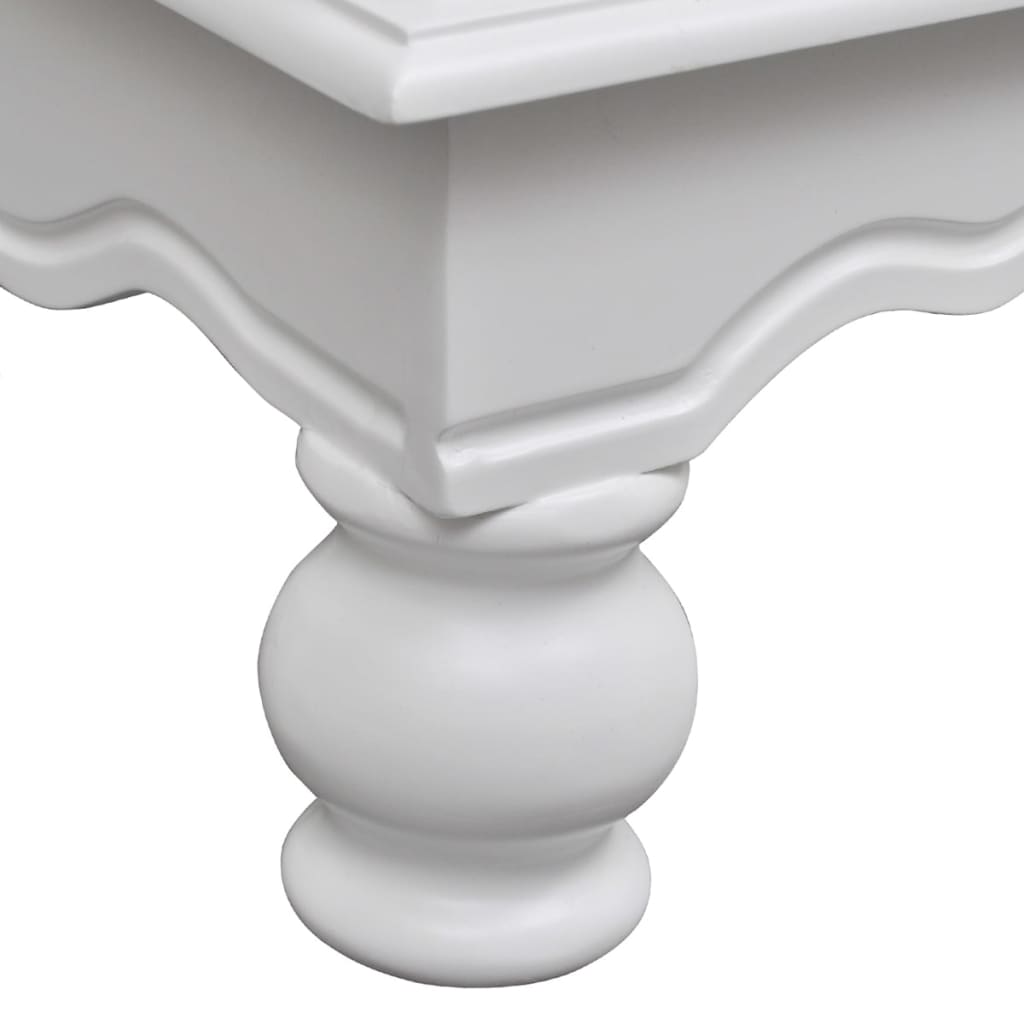 Ντουλάπι με 2 Πόρτες και 1 Συρτάρι Λευκό Ξύλινο - PAKOBAZAAR