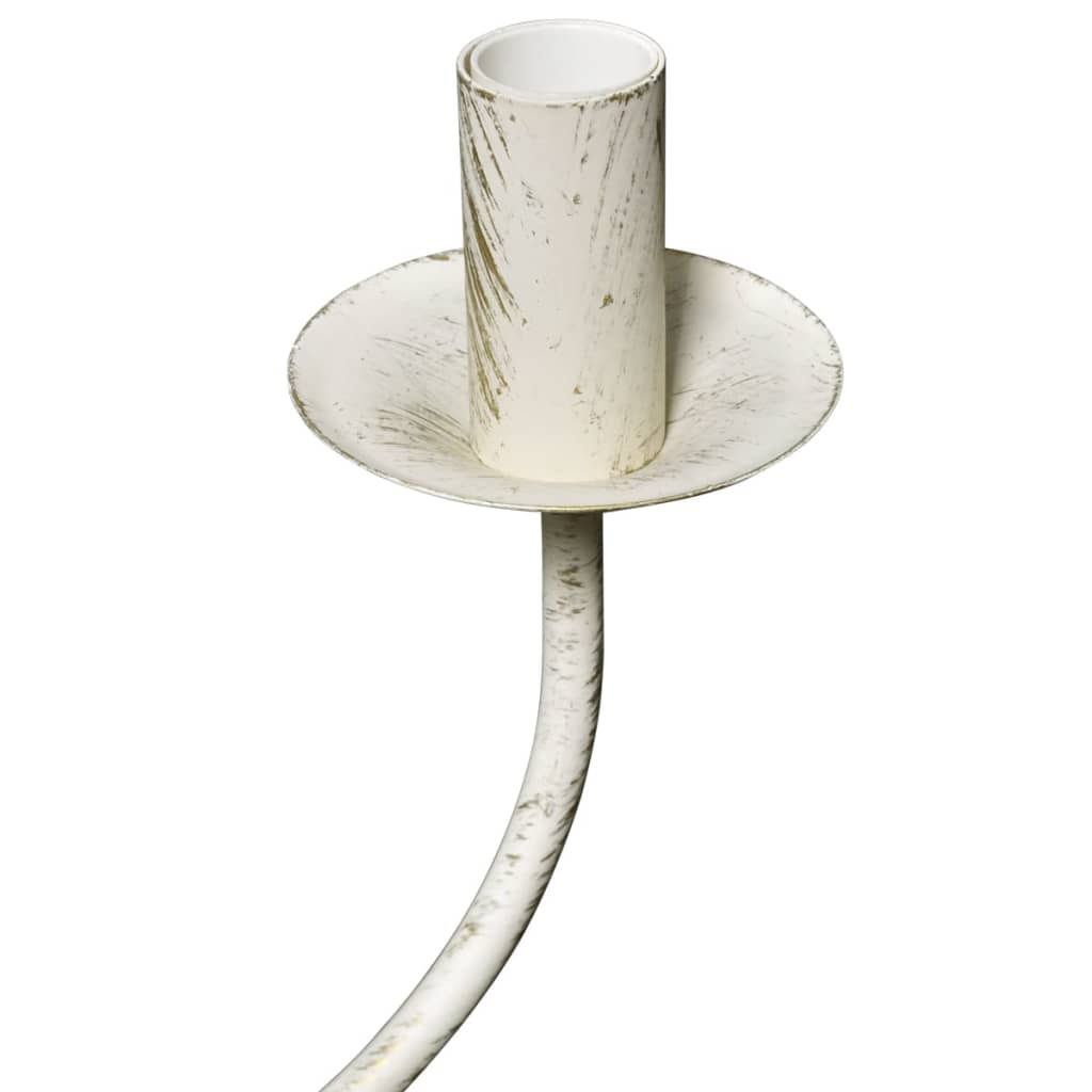 Πολυέλαιος Αντικέ Λευκός Μεταλλικός για 8 x E14 Λαμπτήρες - PAKOBAZAAR