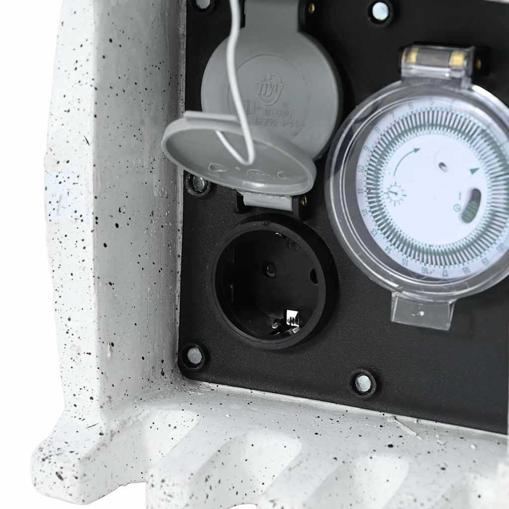 Πρίζα Κήπου Απομίμηση Πέτρας με Χρονοδιακόπτη - Pakobazaar