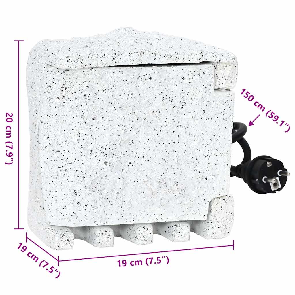 Πρίζα Κήπου Απομίμηση Πέτρας με Χρονοδιακόπτη - Pakobazaar