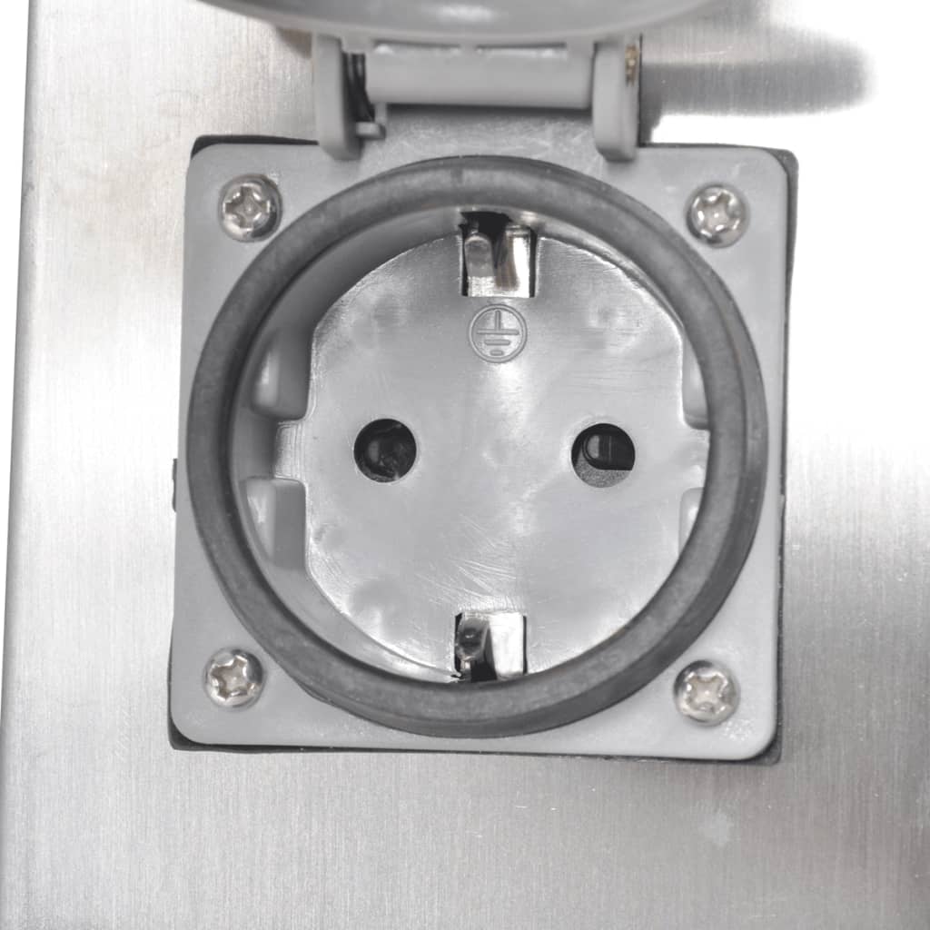 Στύλος Πρίζας Κήπου από Ανοξείδωτο Ατσάλι - Pakobazaar