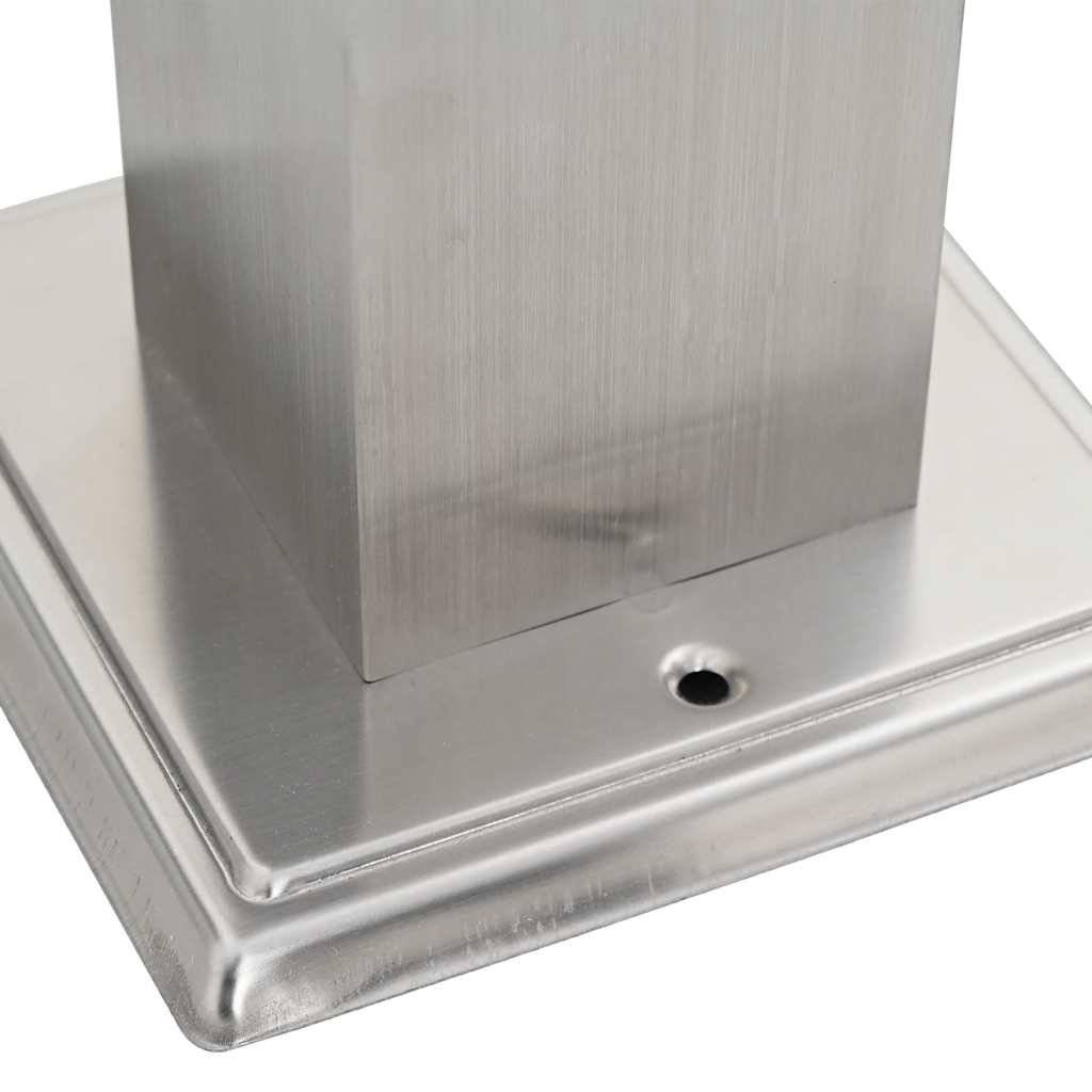 Στύλος Πρίζας Κήπου από Ανοξείδωτο Ατσάλι με Χρονοδιακόπτη - Pakobazaar