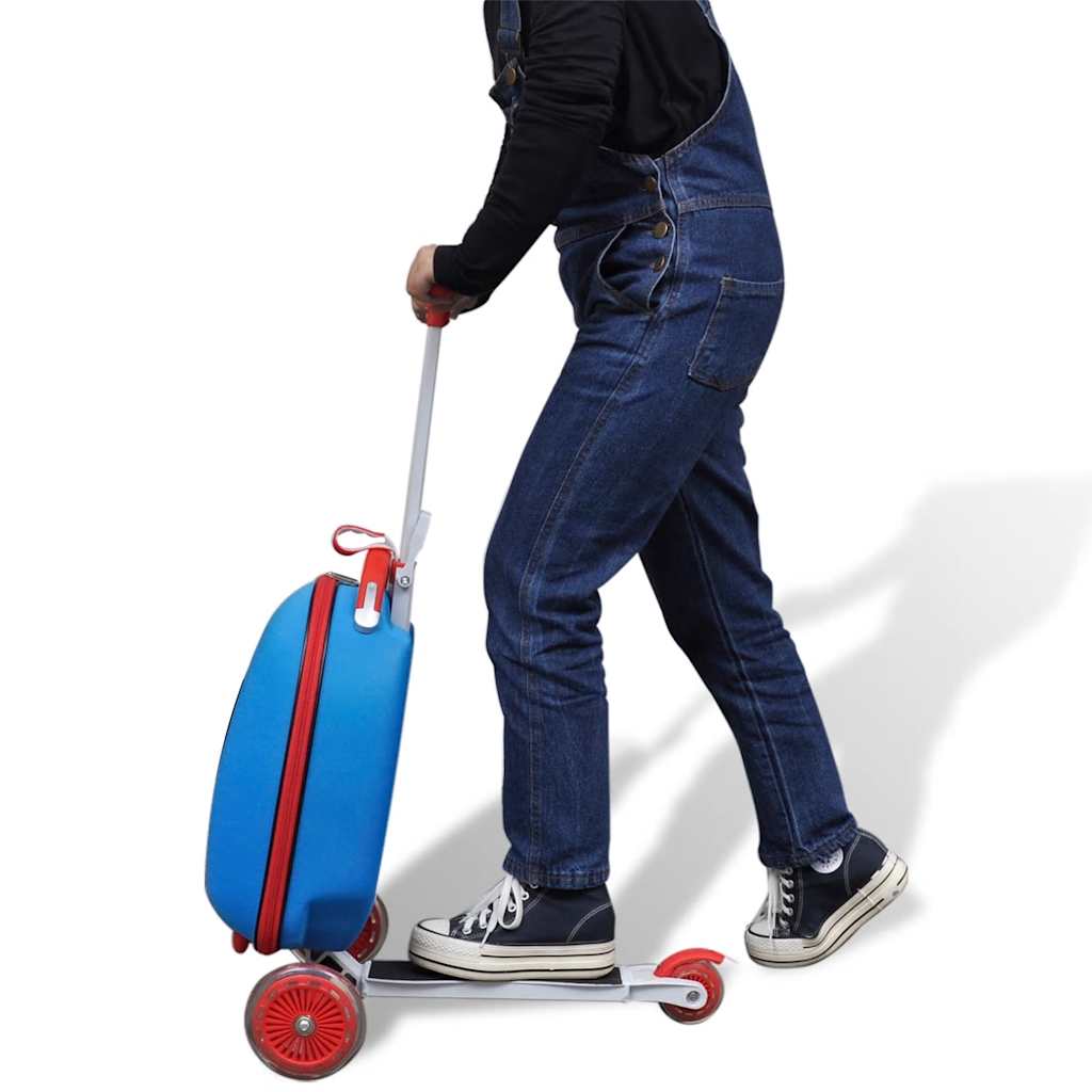 Πατίνι Παιδικό με Βαλίτσα Ταξιδίου Μπλε