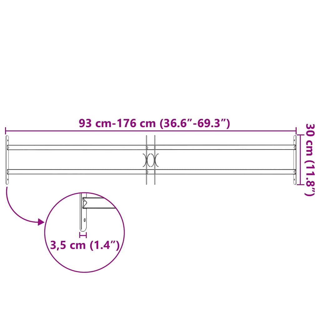 Κάγκελα Παραθύρων Ασφαλείας Ρυθμιζόμενα με 2 Μπάρες 1000-1500 χιλ. - PAKOBAZAAR