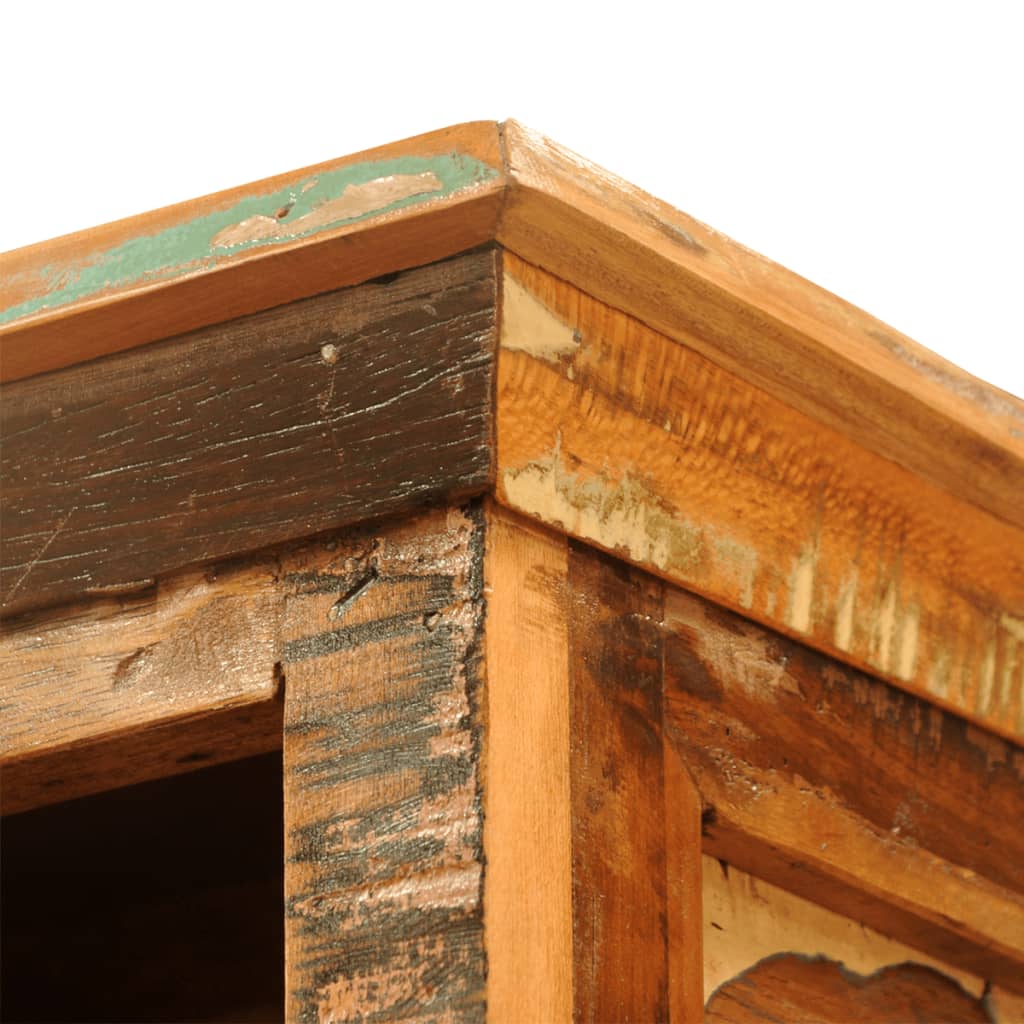 Βιβλιοθήκη Vintage από Μασίφ Ανακυκλωμένο Ξύλο - PAKOBAZAAR