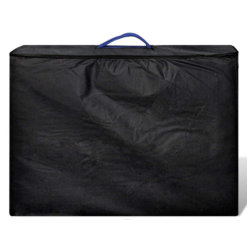 Κρεβάτι Μασάζ Πτυσσόμενο 2 Θέσεων με Σκελετό Αλουμινίου Μπλε - Pakobazaar