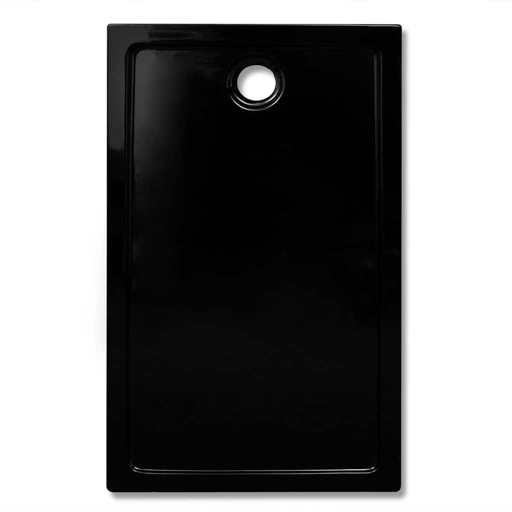 Βάση Ντουζιέρας Ορθογώνια Μαύρη 70 x 120 εκ. από ABS