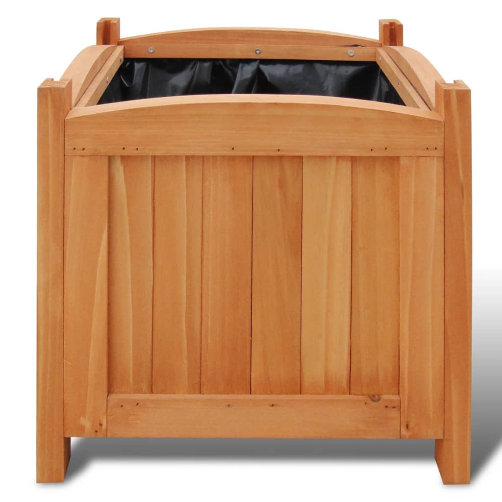 Ζαρντινιέρες Υπερυψωμένες Σετ των 2 30 x 30 x 30 εκ. Ξύλινες - Pakobazaar