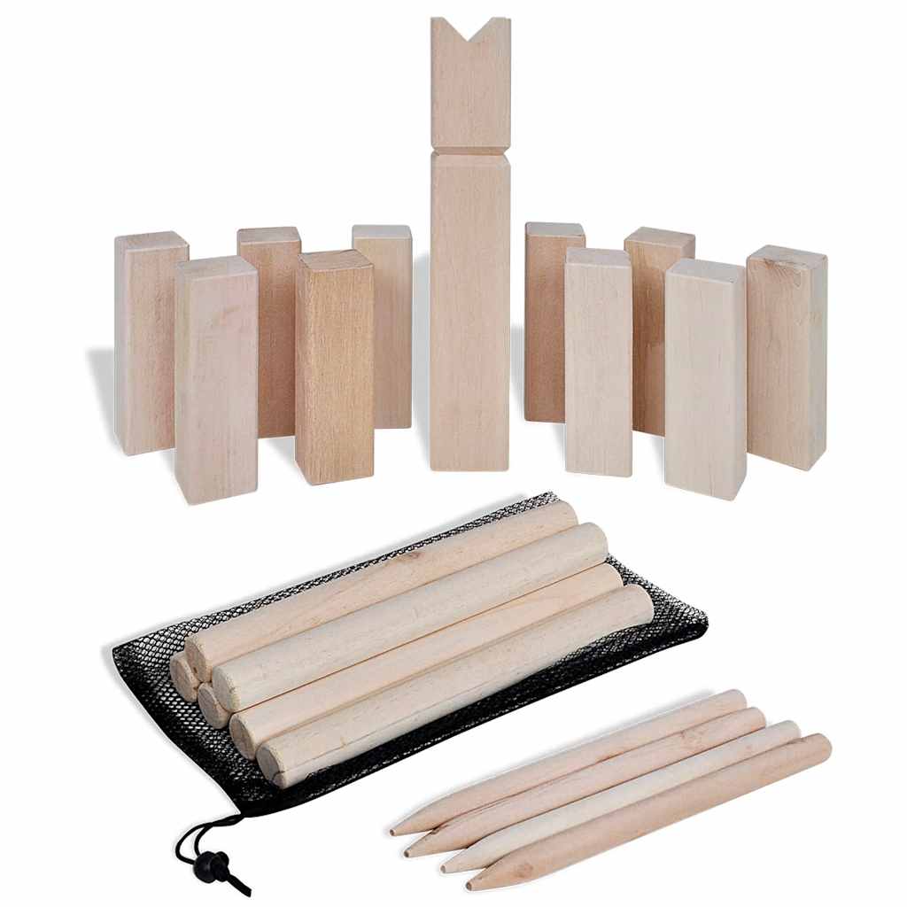 Σετ Παιχνιδιού Kubb Ξύλινο
